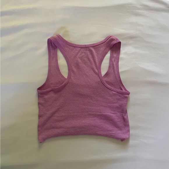 Purple Racerback Crop Top - Picture 3 of 4